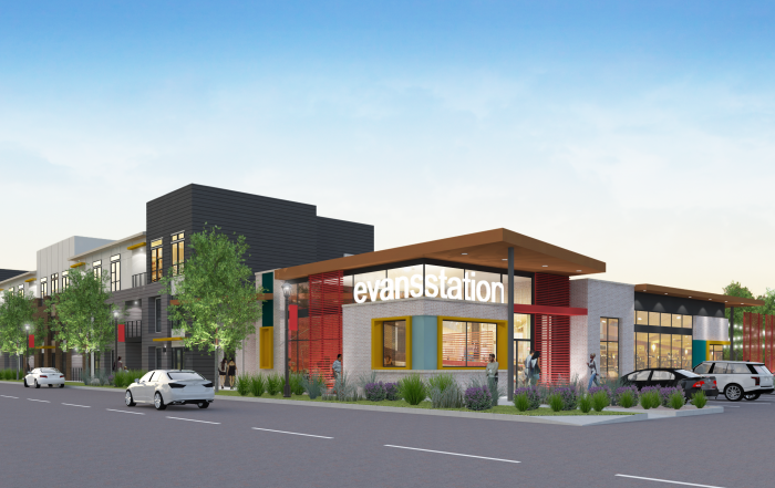 Encore Evans Station in Denver, Colorado Rendering