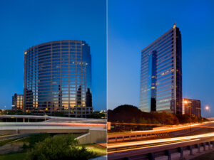Pinnacle Tower at Night in Dallas, Texas