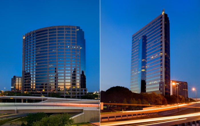 Pinnacle Tower at Night in Dallas, Texas